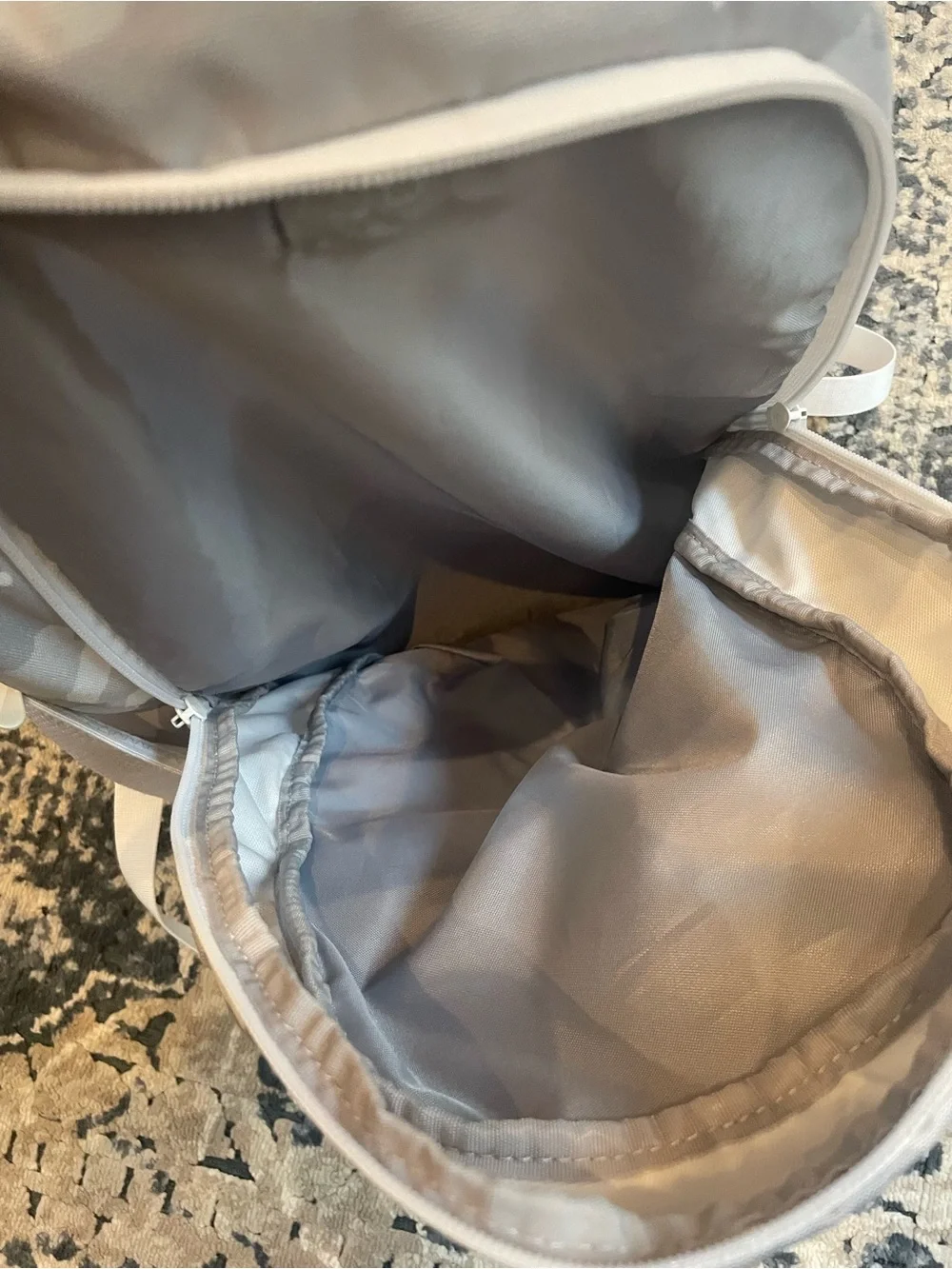 Under Armour Hustle 6.0 Light Gray Camouflage Backpack